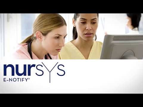 Nursys e-Notify for Institutions