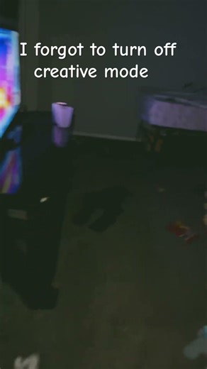 I forgot￼ to turn off creative mode #funny