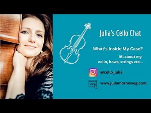 What's Inside My Cello Case? All about my cello, bows, strings, etc...