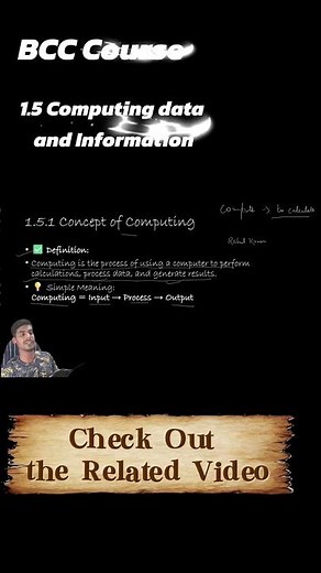 ‪@rahulKr3cs‬ Understanding the IPO Cycle (Input → Process → Output) | BCC Course