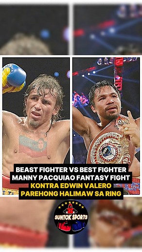 Manny Pacquiao vs Edwin Valero fantasy fight. #MannyPacquiao #boxer #fblifestyle #Pacquiao #boxing | Suntok Sports