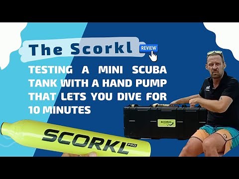 Testing a Mini Scuba Tank with a Hand Pump That Lets You Dive for 10 Minutes The Scorkl