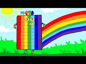 Numberblocks 70 - Numberblocks Seventy Rainbow | Seventy Song Season 7