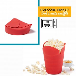 Staying at home means movies at home! It's economical to use corn...