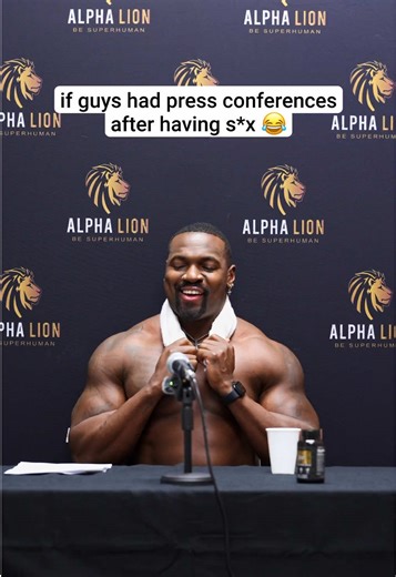 The Press Conference You Didn’t Know You Needed!! 🤣🍆 #gymlife #humor #gymtok #alphalion #gymhumor
