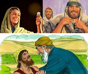 Parable of the Lost Sheep, Lost Silver, Prodigal Son Bible Lessons for Kids