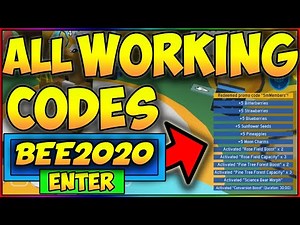 ALL WORKING CODES BEE SWARM SIMULATOR APRIL 2020