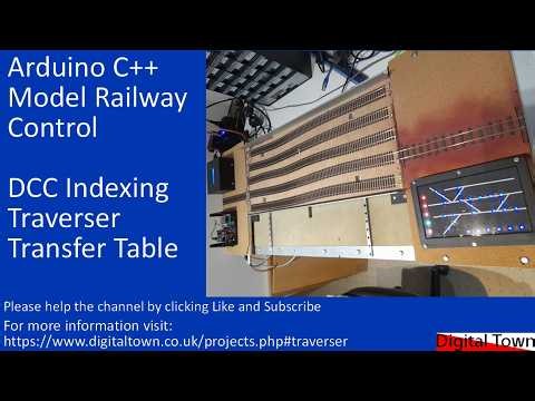 #199 Arduino C++ Model Railway Control - DCC indexing Traverser or Transfer Table