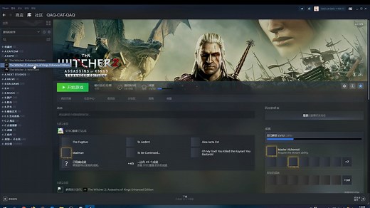 【吃腻小鱼干的喵/巫师2报错解决方案】正版steam巫师2报错解决方案