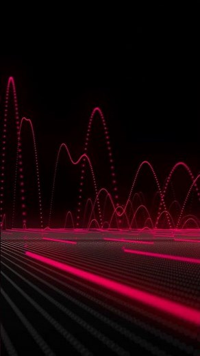 Red Neon Audio Visualizer Motion Background