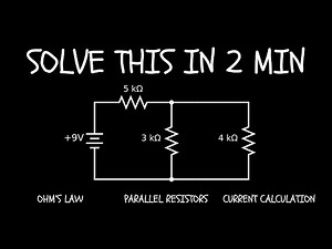 Find Total Current in Series-Parallel Resistors in 2 Minutes!