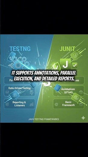 TestNG vs JUnit Which Framework is Better? #automation #selenium #junit #testng