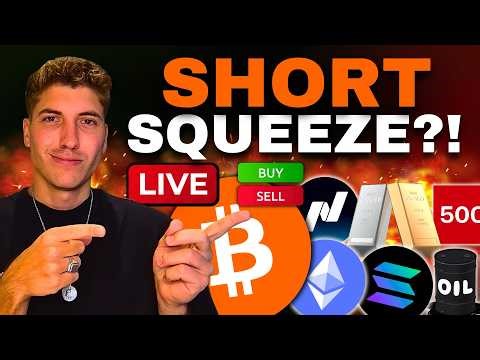 🔴 Bitcoin & Krypto Live Trading: BTC bricht aus - Start des Short Squeezes? 🚨