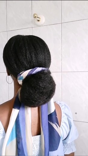 Buns are my go to hairstyle when I'm not ready to wash my hair yet🤭 #naturalhair #naturalhairstyles #naturalhairtiktok #naturalhaircare #hairstyles #hairstyleideas #hairtok #hairstyletutorial #4chair #4cnaturalhair #4cnaturalhairstyles #4chairstyles #type4naturalhair #type4hairstyles
