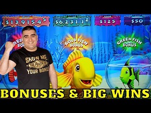 So Many BONUSES & BIG WIN On GOLD FISH Slot Machine