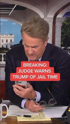 BREAKING: Judge warns Trump of jail time