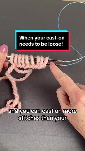 #knittingtips #knittingtutorial for an even, loose cast-on when you need one! #knitting #knittersoftiktok #briocheknitting #theknittingcircle