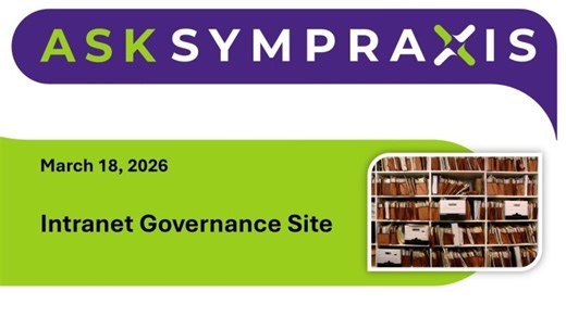 Intranet Governance Site | Sympraxis Consulting
