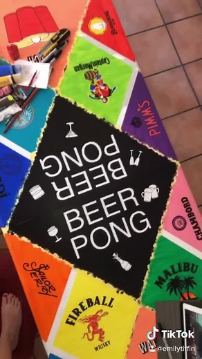 DIY Beer Pong Table Painting Ideas: Part 2 | Emily Templin