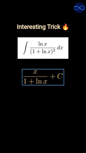 Exponential Trick to solve integration | e^x f(x) #maths #integration #integral #calculus