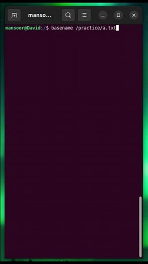 Day 19/100 Of Linux Commands |Basename #linuxcommandlinetutorial #codingmusic