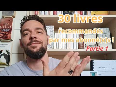30 books recommended by you (and I choose 2) - Special video for 1000 subscribers 🥳