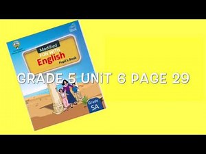 Grade 5 unit 6 lesson 1 page 29