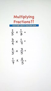 36K views · 654 reactions | Multiplying Fractions‼️ #basicmath #mathtutor #mathtutorial #MathTrick #fractions #mathteachergon #mathhacks #fbreels #mathematics #MathTutor #teachergon #math #mathreview | Ako si Teacher Gon | Facebook