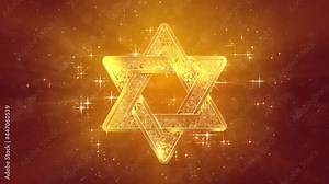 ornamental shining shield of david - Israel traditional symbol