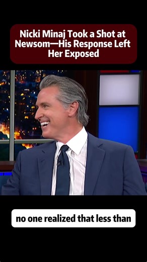 Nicki Minaj Took a Shot at Newsom—His Response Left Her Exposed#celebrity #gavinnewsom #nickiminaj #tiktok #usa