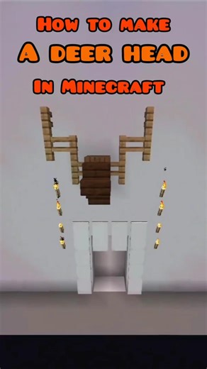 How to make a deer head in minecraft