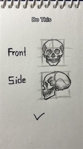 How to draw skull💀 #drawing #tutorial #howtodraw #skull #art