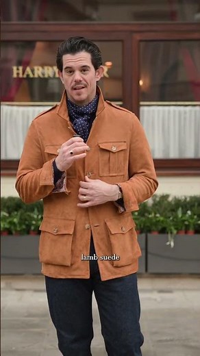 Cory's Vintage Inspired Custom Lamb Suede Safari Jacket