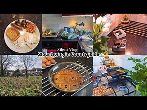 Full English Breakfast🍳Silent Vlog Slow Living, Soft Cake Trick, Aesthetic Cooking & Baking, UK Life