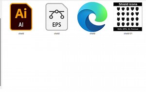 Shield Icons Vector Pack: Security Badge Designs (SVG, EPS, AI) (digital Download) - Etsy Canada