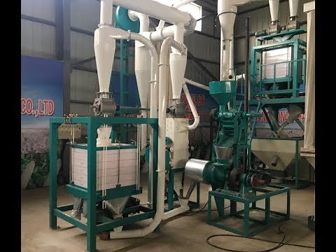 process 5t per 24h maize flour milling machine