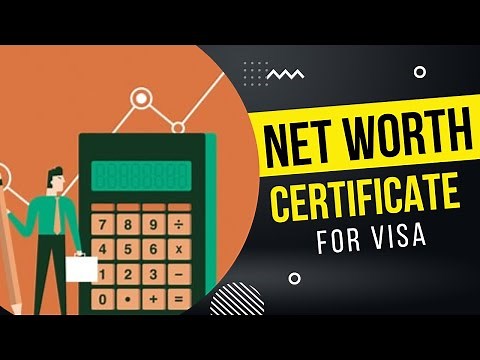 Net Worth Certificate for VISA | Format of CA certificate for visa