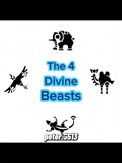 Sheikah technology was peak 🐘🦎🦅🐫 #link #zelda #divinebeast #botw #fyp