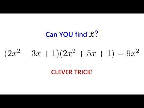 FASTEST Way to Solve This Equation! Many Overlook This Trick.