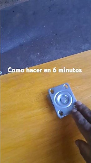 cómo hacer base giratoria o rueda giratoria de metal con soldadura en casa