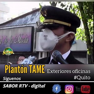 301K views · 6.5K reactions | #QUITO #Ecuador Plantón TAME... trabajadores realizan plantón en los exteriores de las oficinas en Quito, tras el anuncio de las medidas de gobierno, donde se dió a conocer la liquidación de la aerolinea. | Buenísima Radio 94.5 FM | Facebook