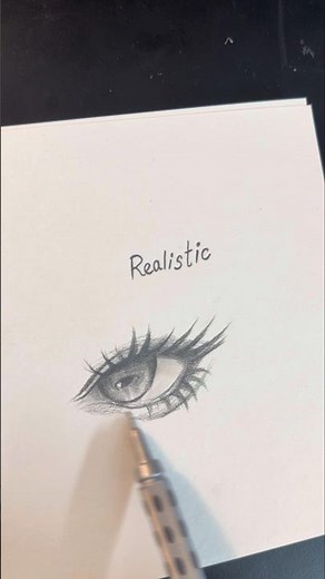 Beautiful Eyes drawing (Anime vs Realistic)