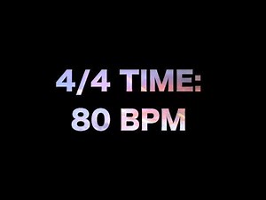 4/4 Time: 80 BPM