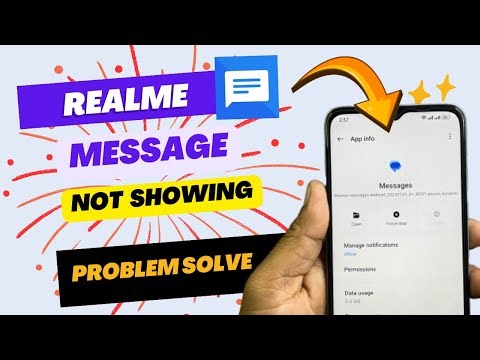 Realme Phone Message Not Showing Problem | How To Fix Message Not Receive In Realme