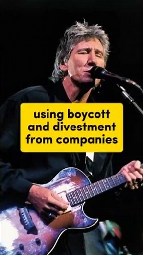 using boycott and divestment from companies‼️ Roger Waters interview