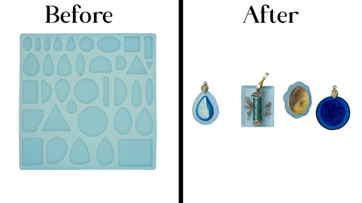 Creating resin pendants in various shapes