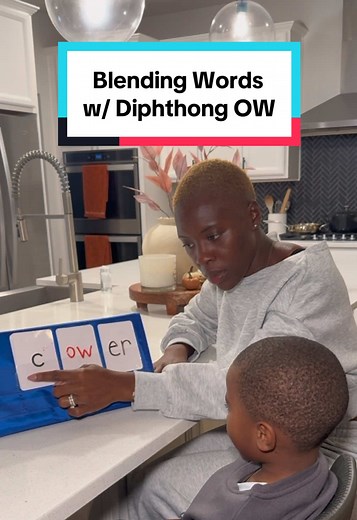 Blending Words with Diphthong OW for Kindergarten Learners