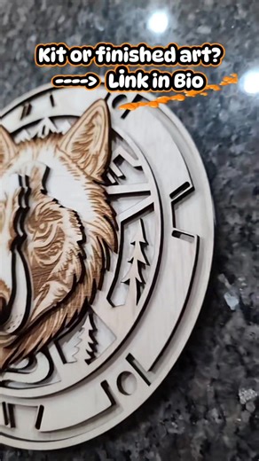 The secret is out! We now offer our 5-Layer Wolf Head as a DIY Kit! 朗...