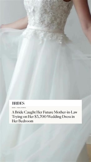 504K views · 30 reactions | One bride caught her future MIL trying on her wedding dress and demanded she buy her a new gown just three days before the wedding. Tap the link in bio to read the bride’s full story.  : @gettyimages | BRIDES | Facebook