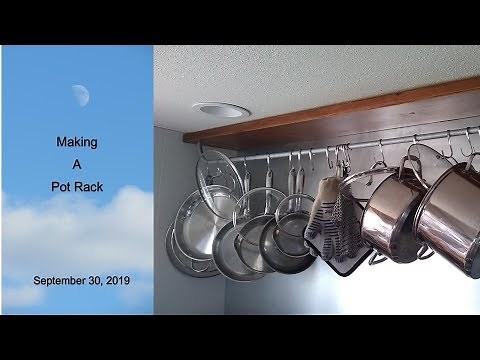 DIY Custom Hanging Pot Rack